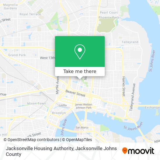 Mapa de Jacksonville Housing Authority
