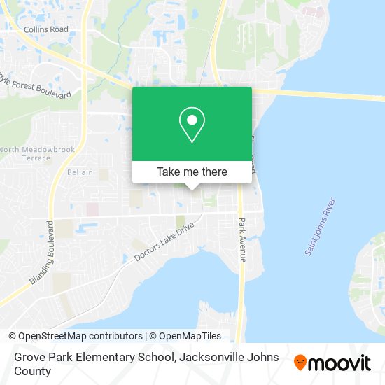 Grove Park Elementary School map