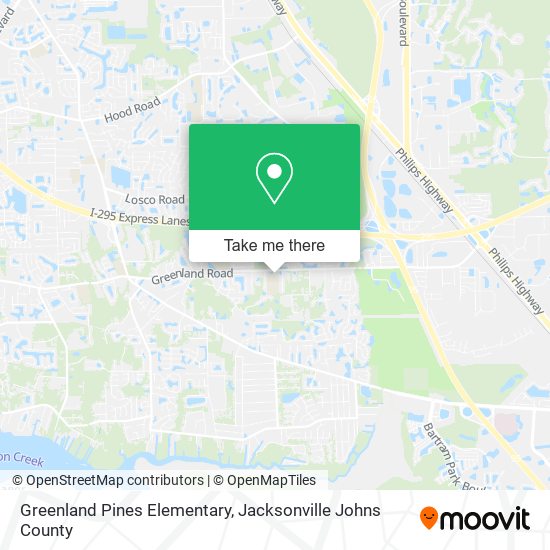 Greenland Pines Elementary map