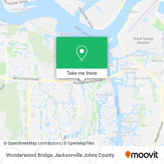 Wonderwood Bridge map