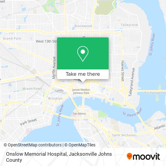 Mapa de Onslow Memorial Hospital