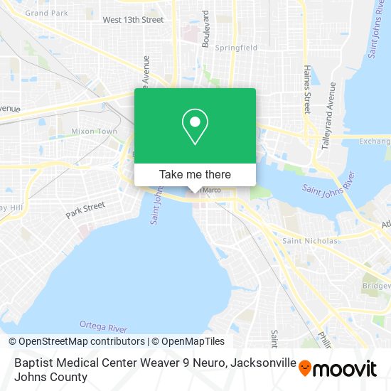 Baptist Medical Center Weaver 9 Neuro map