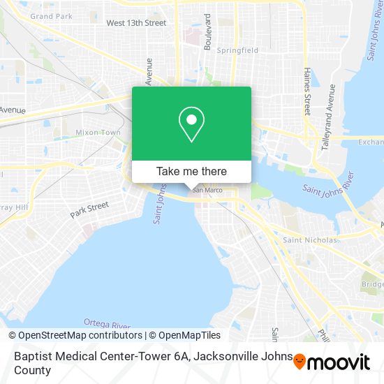 Baptist Medical Center-Tower 6A map