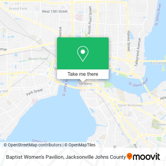 Mapa de Baptist Women's Pavilion