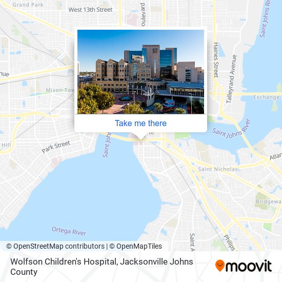 Mapa de Wolfson Children's Hospital