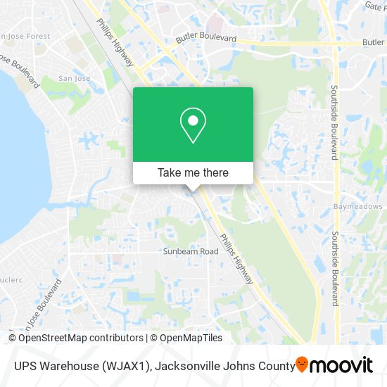 UPS Warehouse (WJAX1) map
