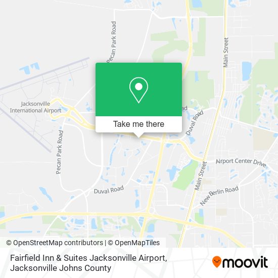 Fairfield Inn & Suites Jacksonville Airport map