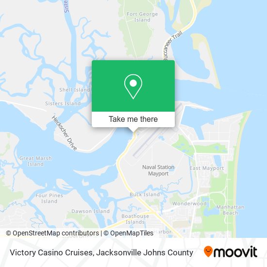 Victory Casino Cruises map