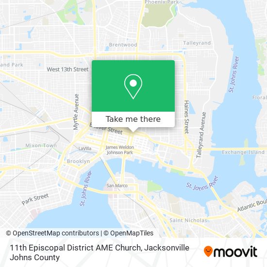 Mapa de 11th Episcopal District AME Church