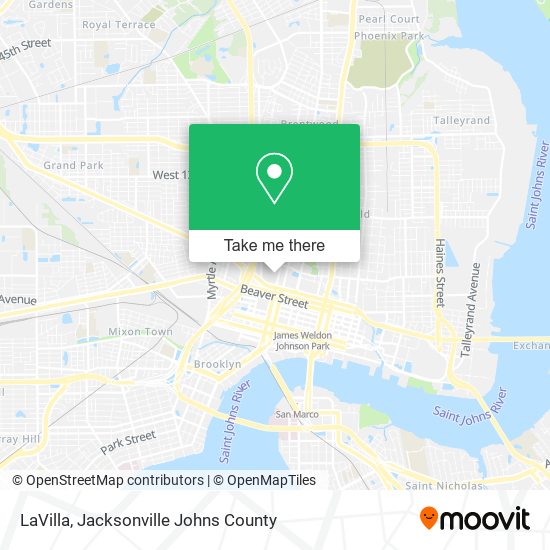 LaVilla map