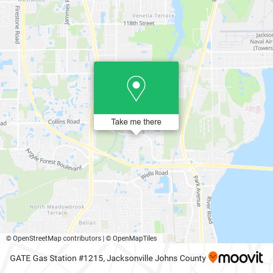 Mapa de GATE Gas Station #1215