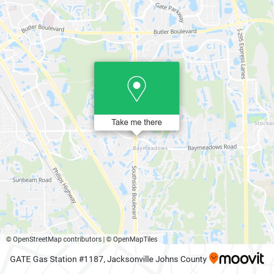 GATE Gas Station #1187 map