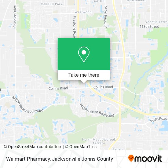 Mapa de Walmart Pharmacy