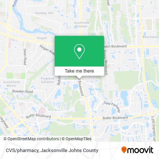 Mapa de CVS/pharmacy