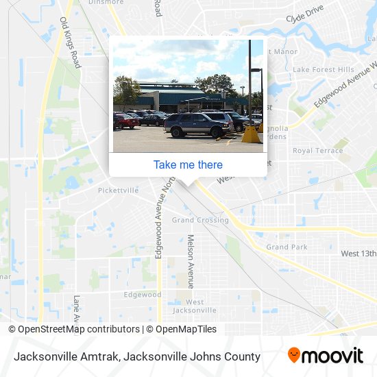 Jacksonville Amtrak map