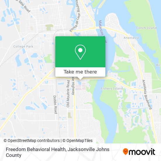 Freedom Behavioral Health map