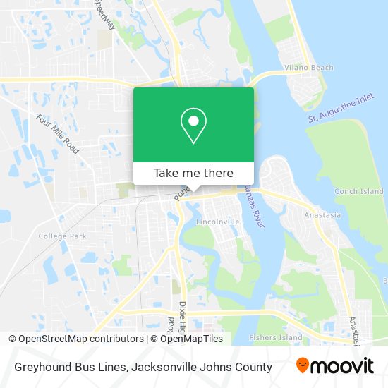 Greyhound Bus Lines map