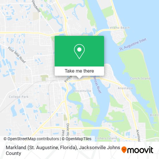 Mapa de Markland (St. Augustine, Florida)