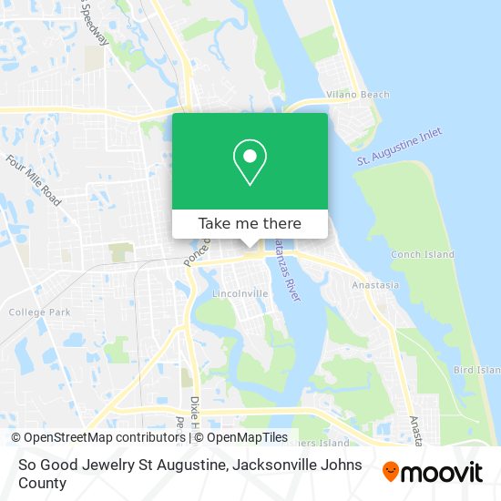 Mapa de So Good Jewelry St Augustine
