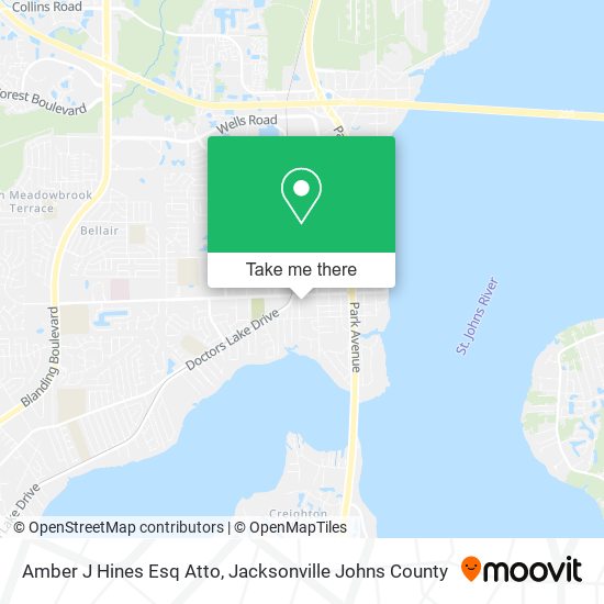 Amber J Hines Esq Atto map