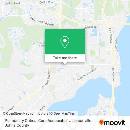 Mapa de Pulmonary Critical Care Associates