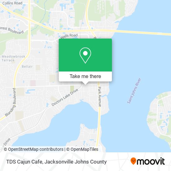 TDS Cajun Cafe map