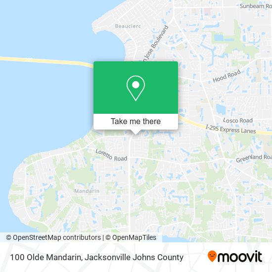 Mapa de 100 Olde Mandarin