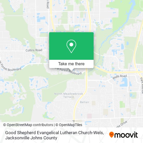 Good Shepherd Evangelical Lutheran Church-Wels map