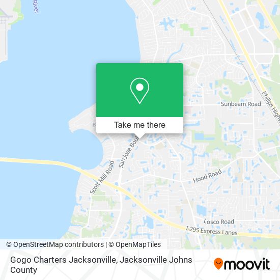Gogo Charters Jacksonville map