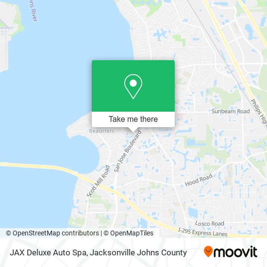 JAX Deluxe Auto Spa map
