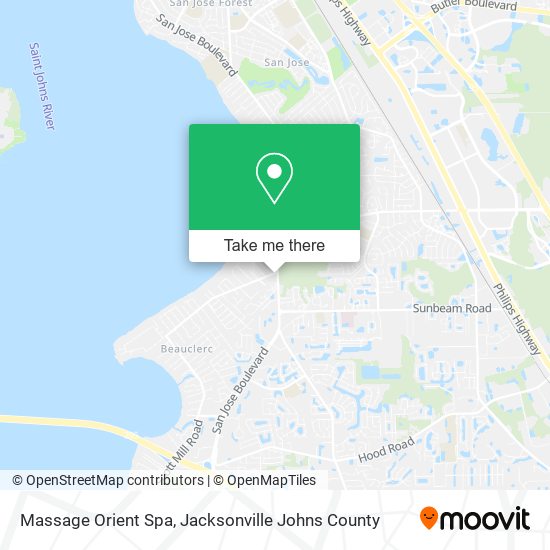 Massage Orient Spa map