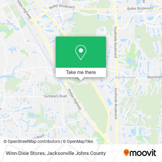 Winn-Dixie Stores map