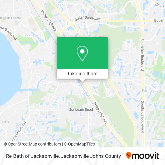 Re-Bath of Jacksonville map