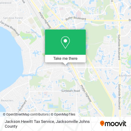 Mapa de Jackson Hewitt Tax Service