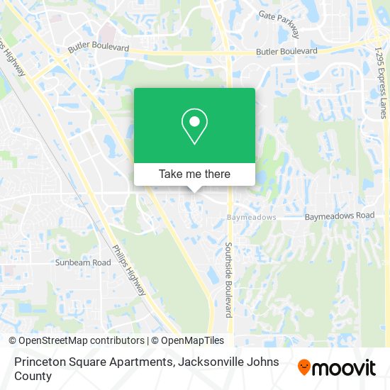 Princeton Square Apartments map