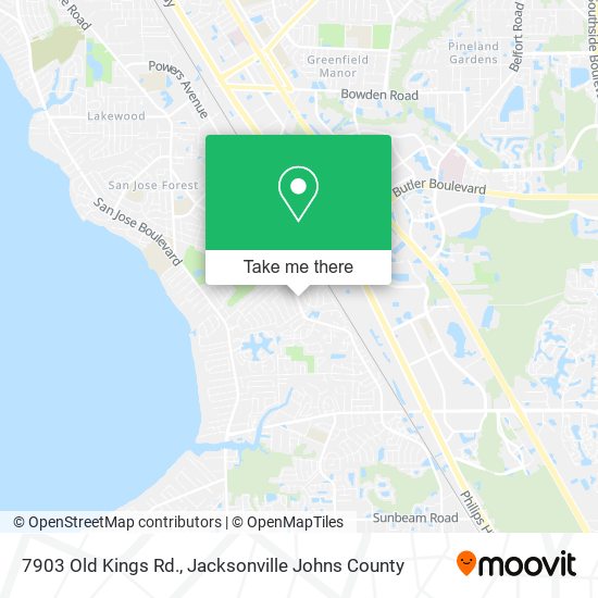 Mapa de 7903 Old Kings Rd.