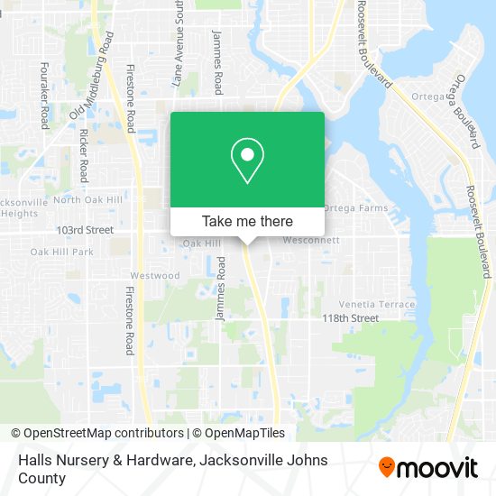 Mapa de Halls Nursery & Hardware