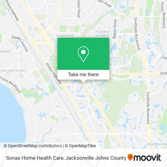 Sonas Home Health Care map