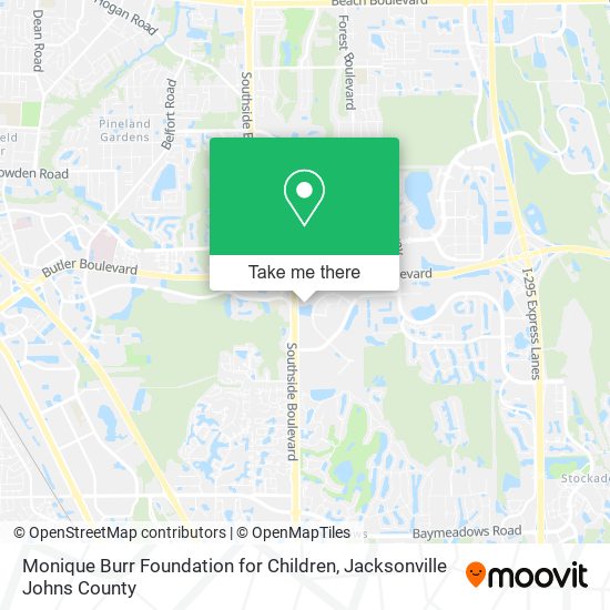 Monique Burr Foundation for Children map