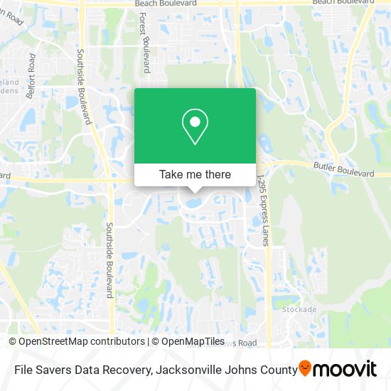 Mapa de File Savers Data Recovery