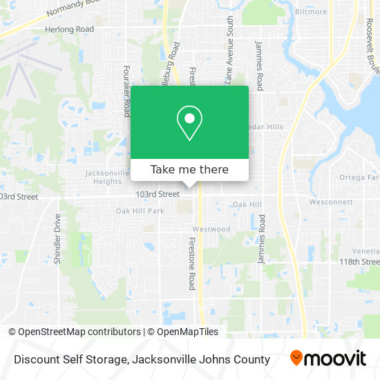 Mapa de Discount Self Storage