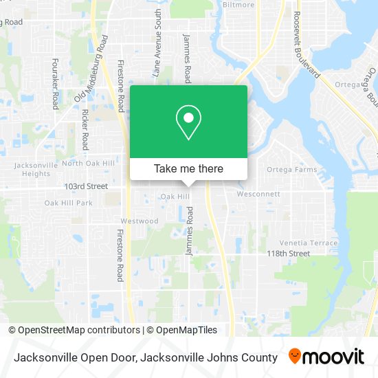 Jacksonville Open Door map