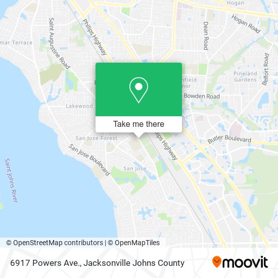Mapa de 6917 Powers Ave.