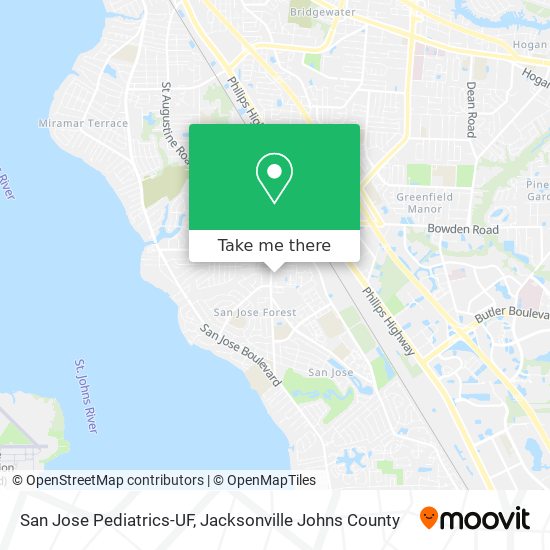 San Jose Pediatrics-UF map