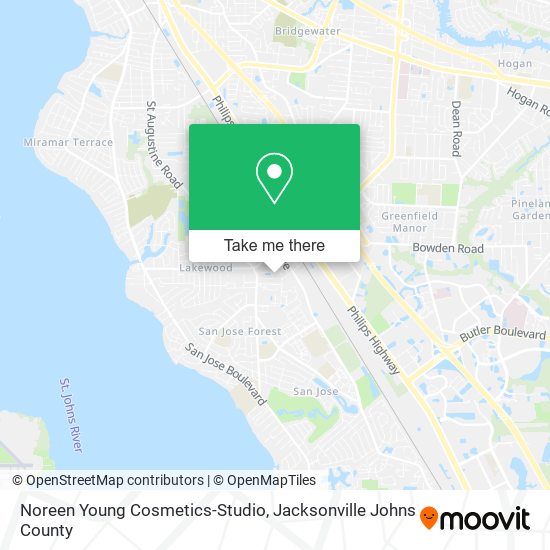 Noreen Young Cosmetics-Studio map