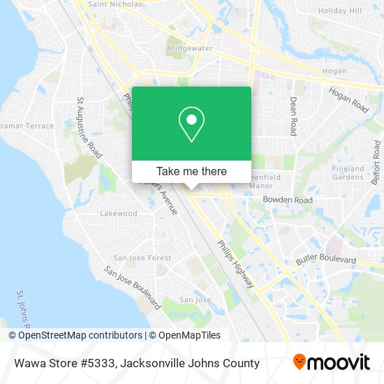 Mapa de Wawa Store #5333