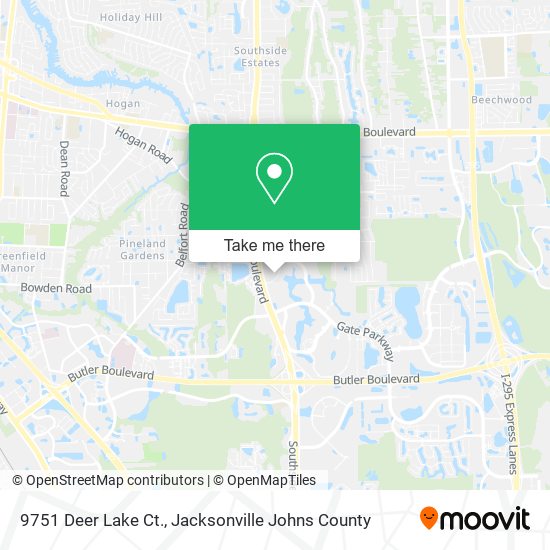9751 Deer Lake Ct. map
