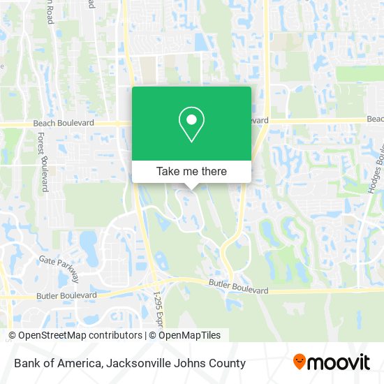 Bank of America map