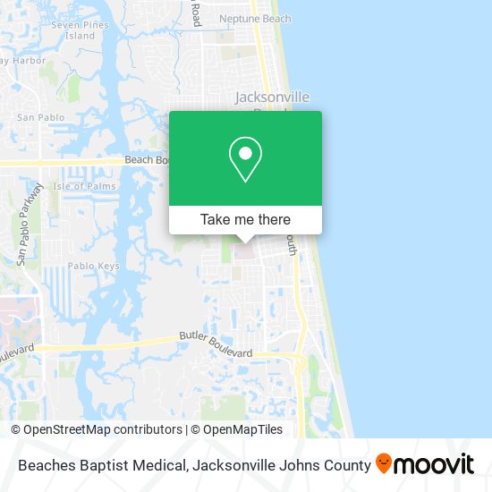 Beaches Baptist Medical map