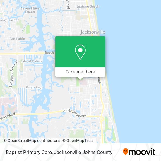 Baptist Primary Care map